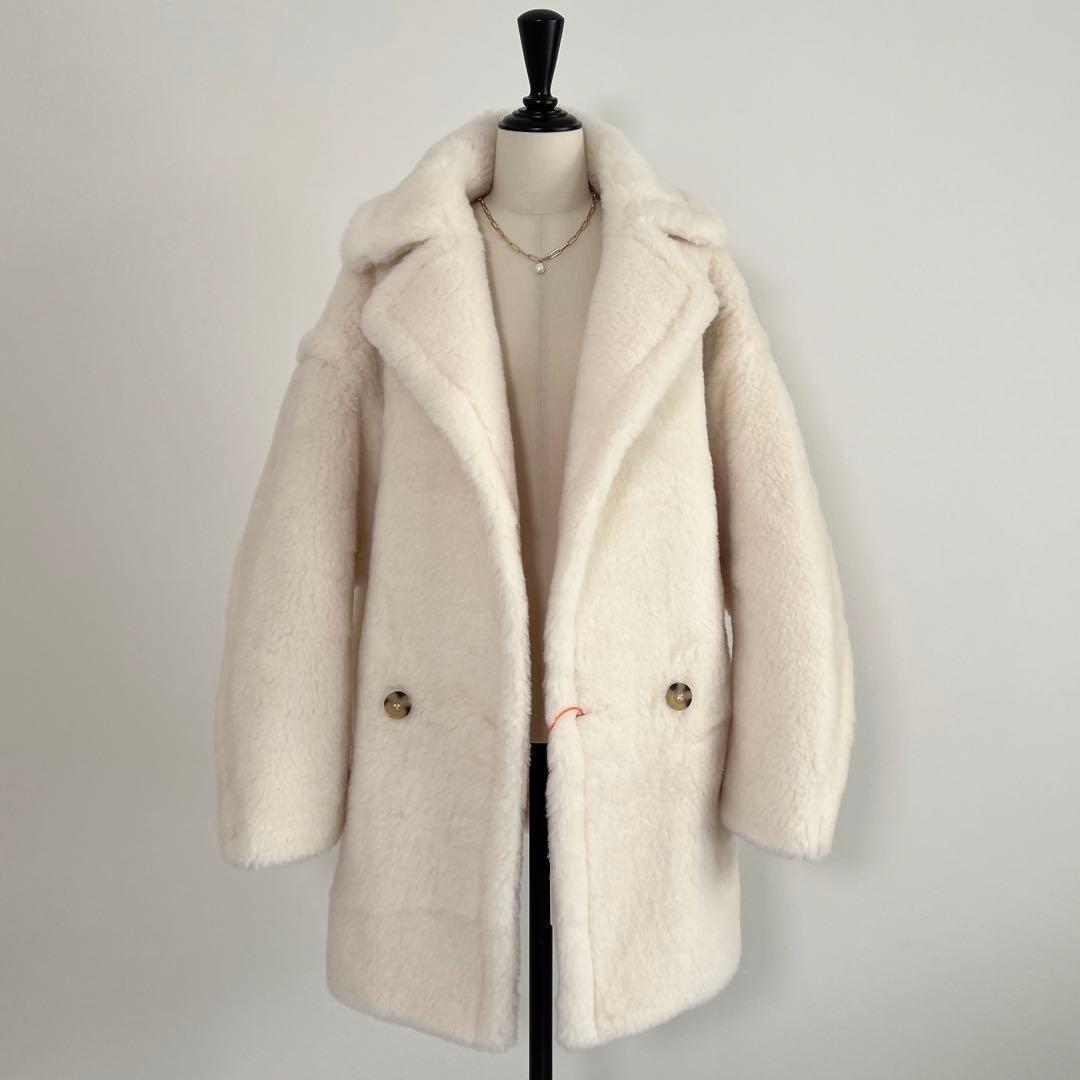 新型最新作❗️新品未使用 ベアショート丈 テディコート ホワイト