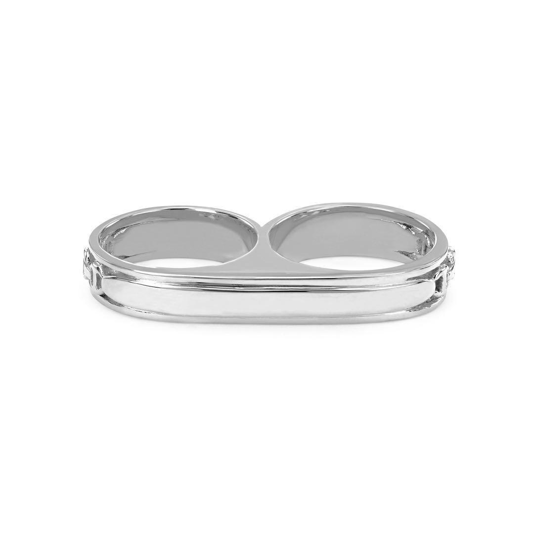 アクセサリー HOORSENBUHS DOUBLE BARREL KNUCKLE RING