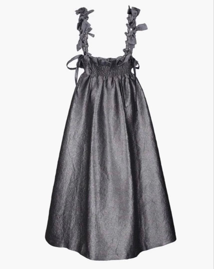 明日までのお値下げBibiy MIMI RIBBON SKIRT ダークグレー