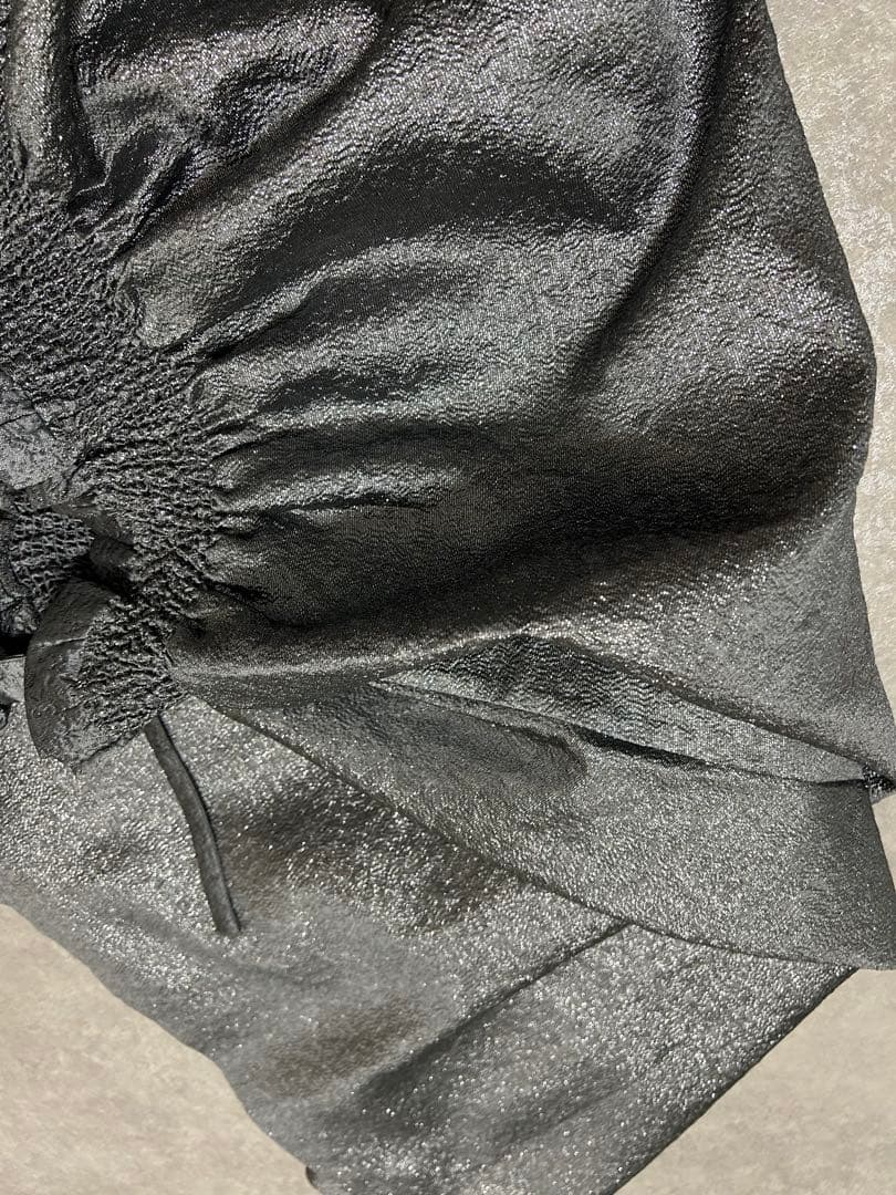 明日までのお値下げBibiy MIMI RIBBON SKIRT ダークグレー