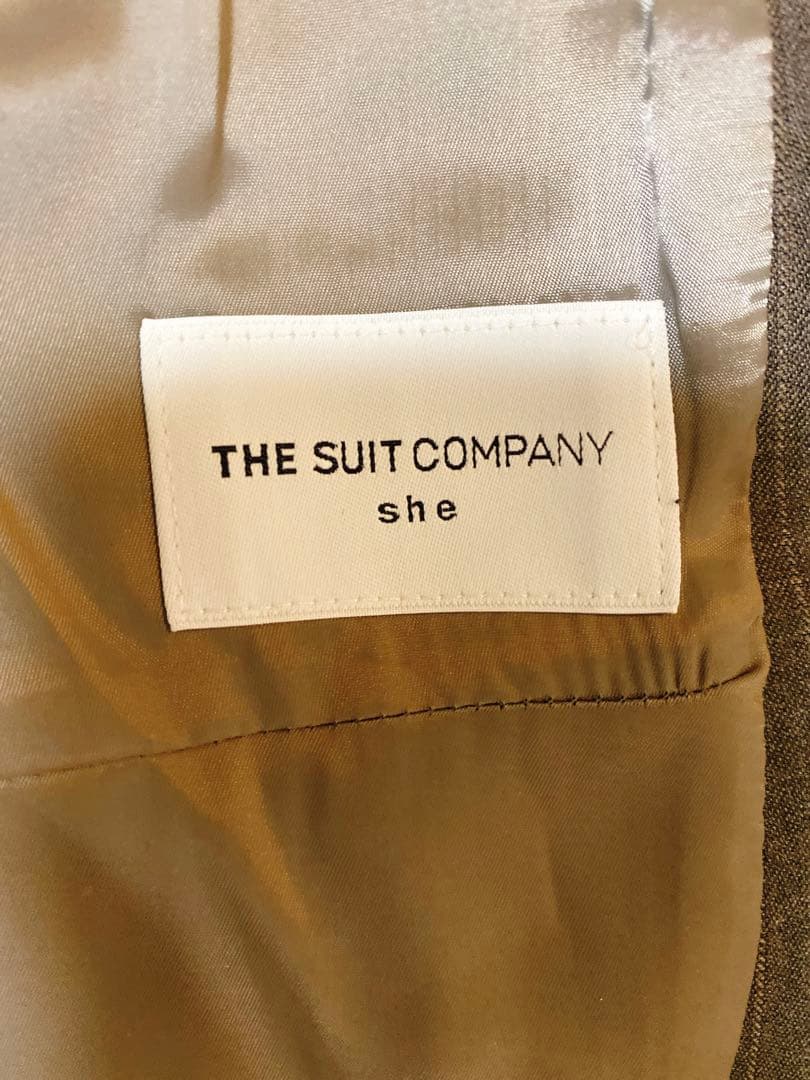 【新品タグ付き】 ザ スーツカンパニー グレー 40ストライプ ウォッシャブル