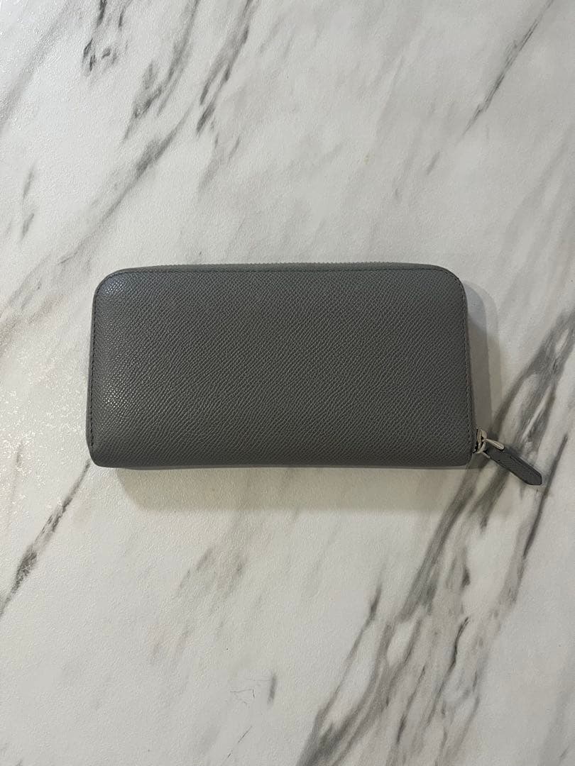 BVLGARI ブルガリ　マンジップウォレット　グレー　長財布　付属品完備