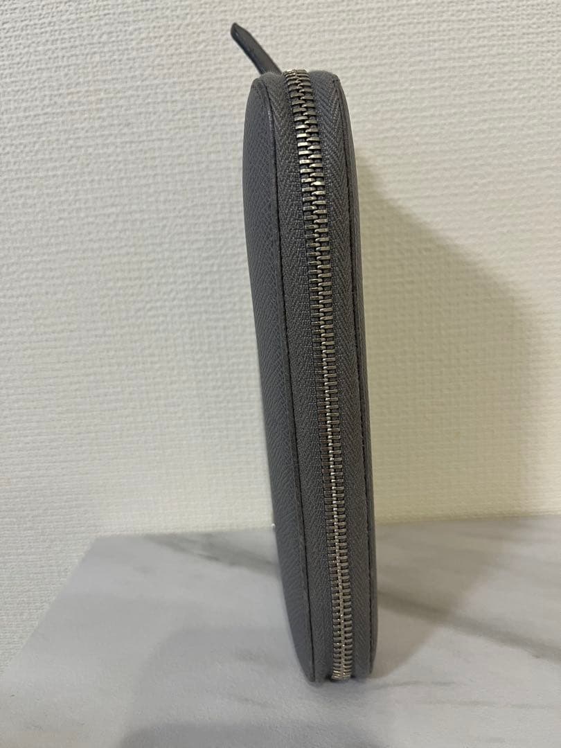 BVLGARI ブルガリ　マンジップウォレット　グレー　長財布　付属品完備