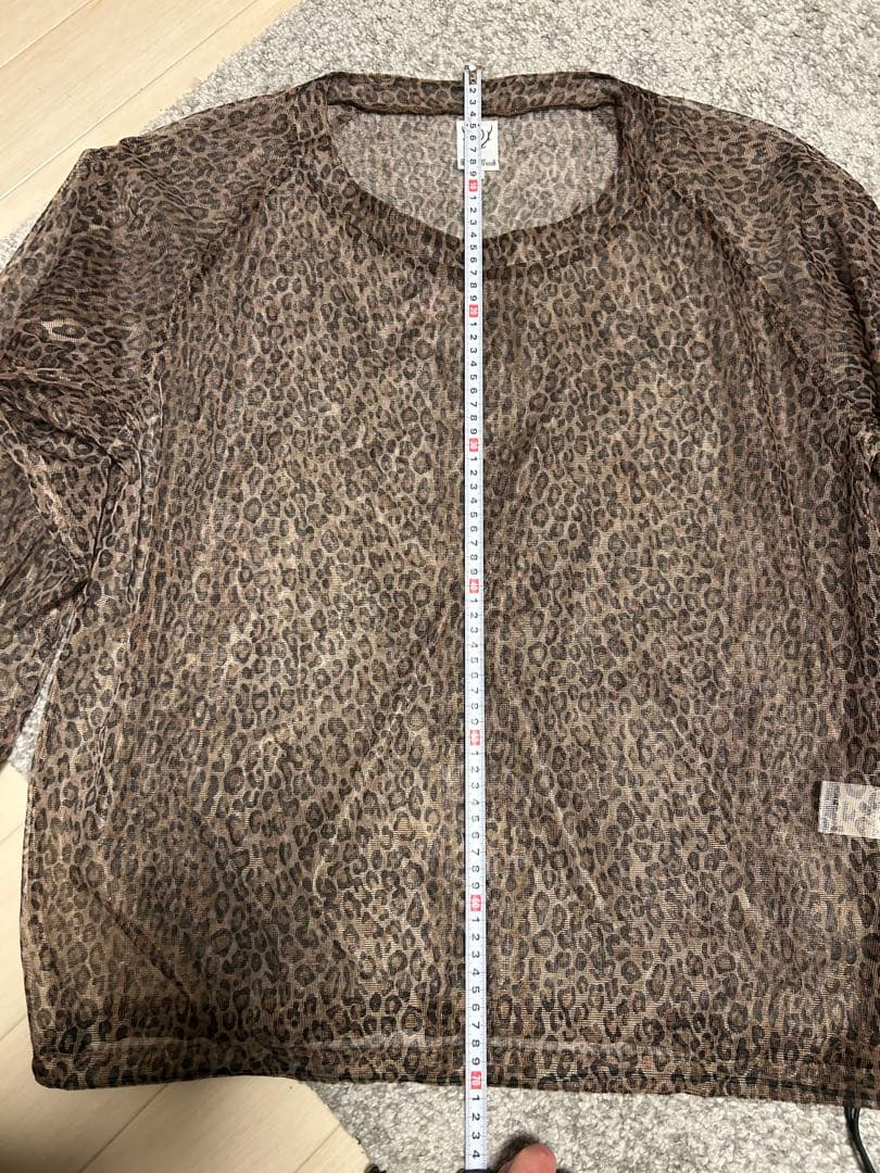 トップス south2west8 leopard mesh shirt
