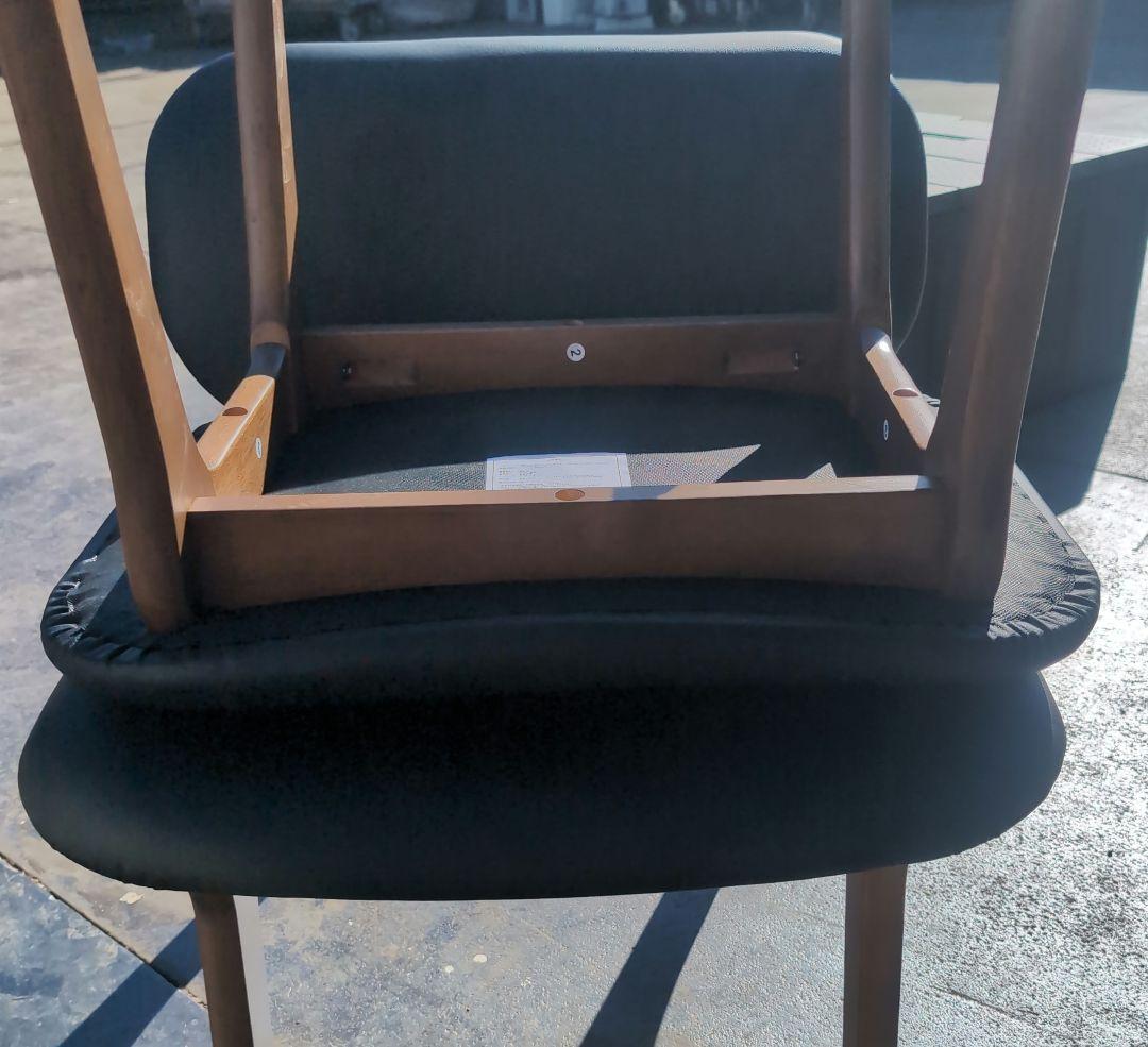 ニトリ　デスクチェア、スツールセット(NSリラックス MBR/BK)中古美品