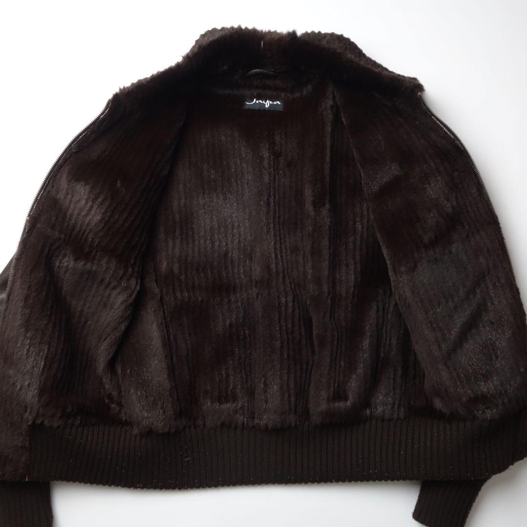 ジャケット・アウター salfra Fur Real Leather Bomber Jacket