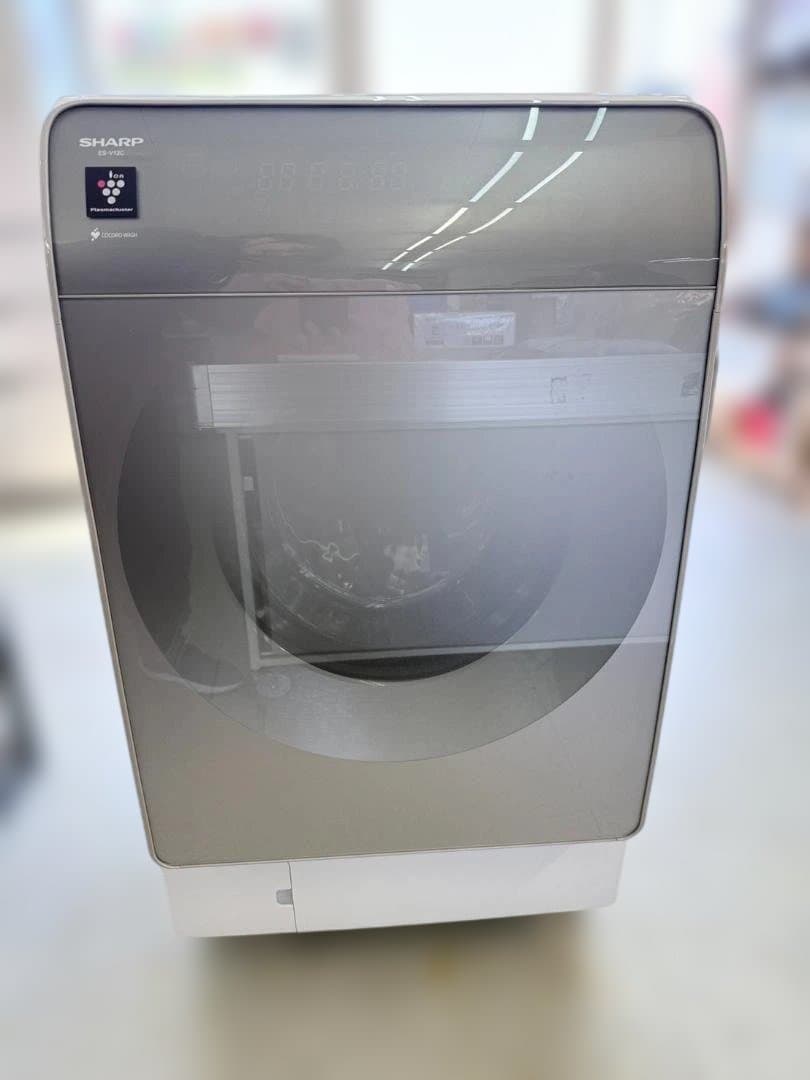 未使用 シャープ ドラム式洗濯機 洗濯 12kg 乾燥 6kg 左開き