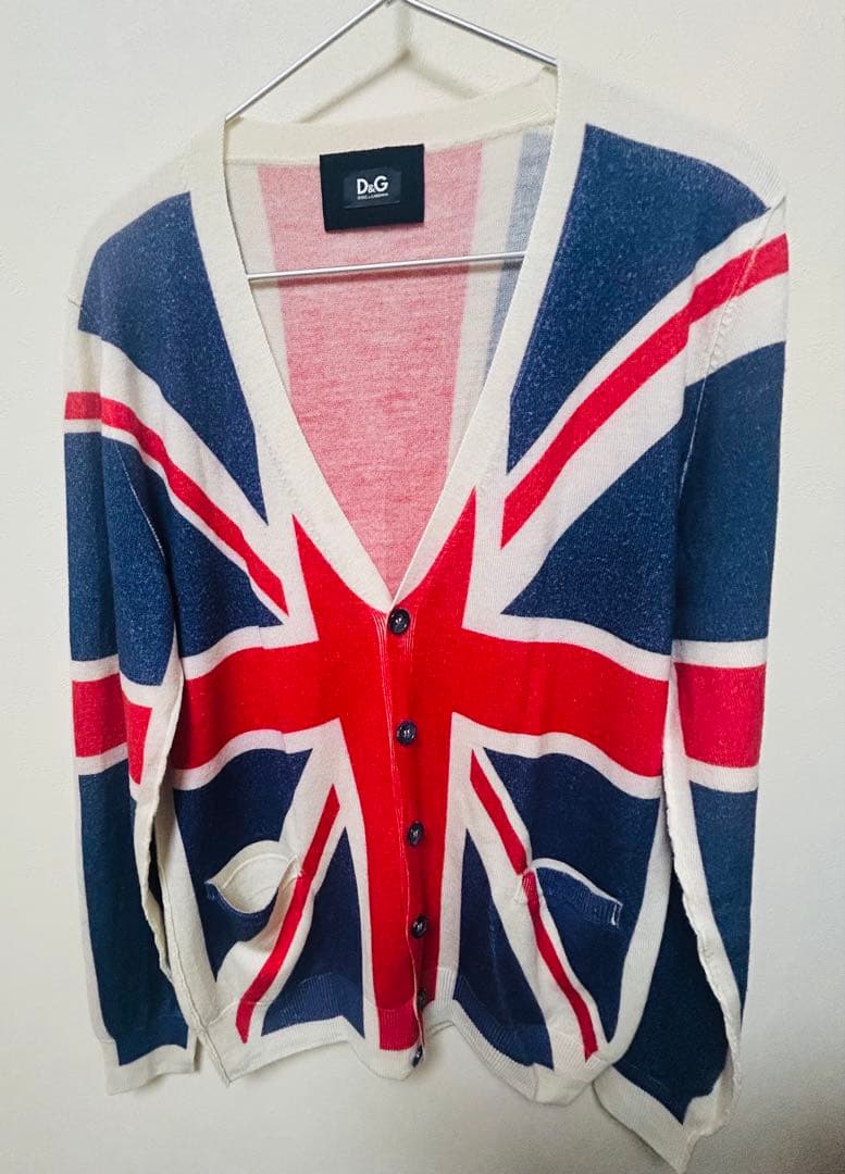 今日までの価格★D&G ユニオンジャック カーディガン　Mサイズ