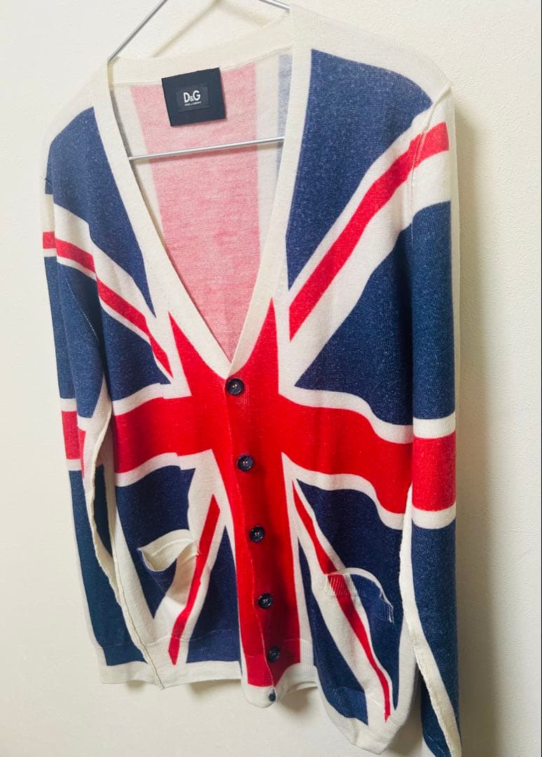 今日までの価格★D&G ユニオンジャック カーディガン　Mサイズ