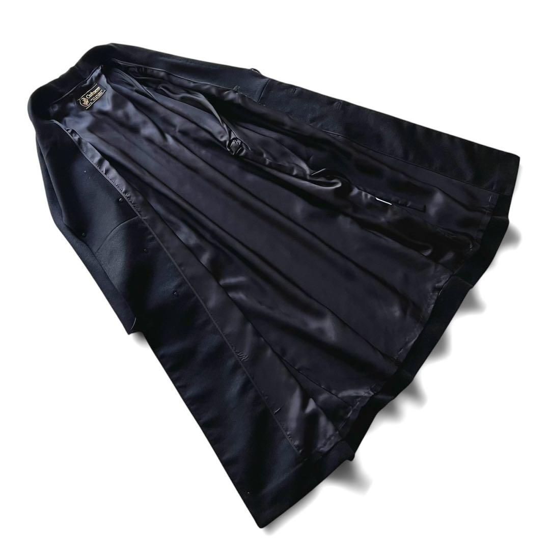 【タグ付き・新品未使用】カシミアヘチマ衿和装コート/ブラック/着丈105cm