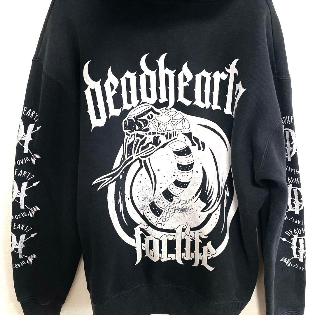 Y2K 00s Street Snake Hoodie Black L デカロゴ