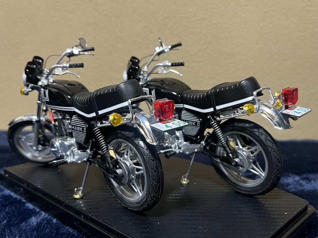 『m.』HONDA HAWK II プラモデル完成品（マイキーバブ仕様）