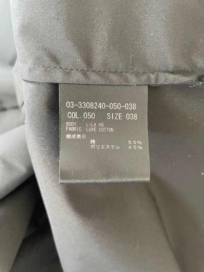 theory luxe バンドカラー半袖ブラウス