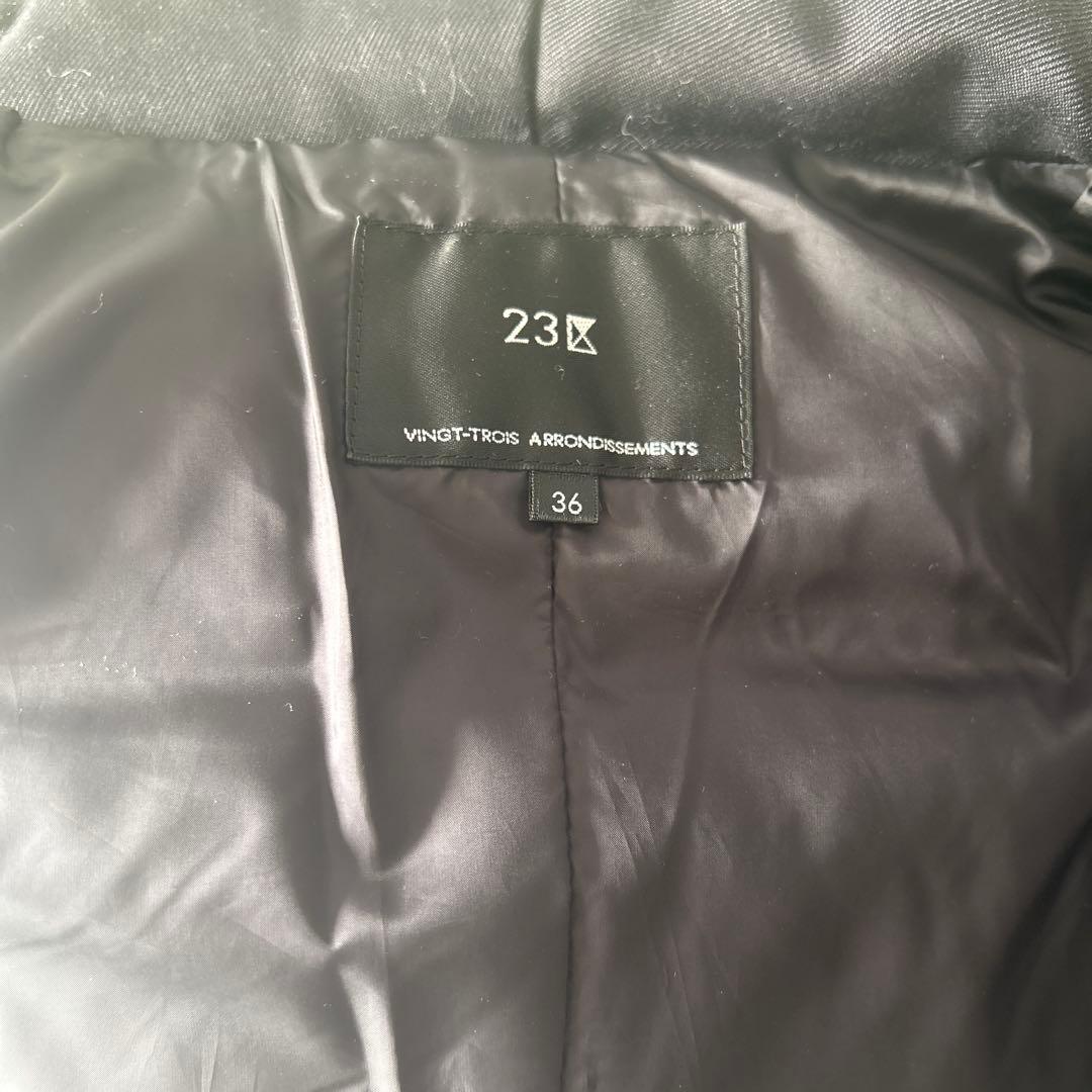 【ドコモ華子】23区 シレータフタ ミドル丈 ダウンコート【美品】