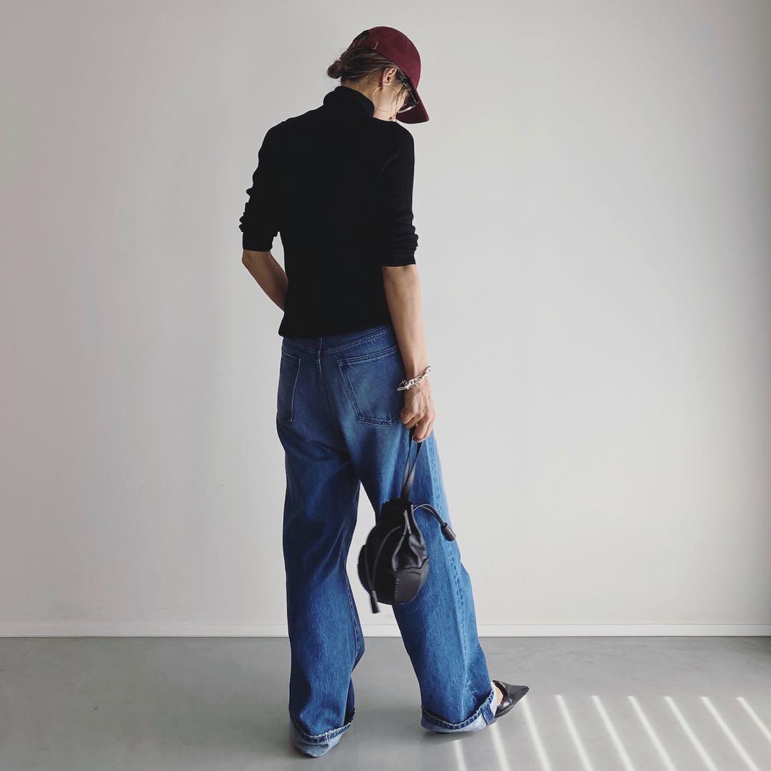 【新品タグ付】woadblue×坪田あさみ SALUU デニムパンツ24