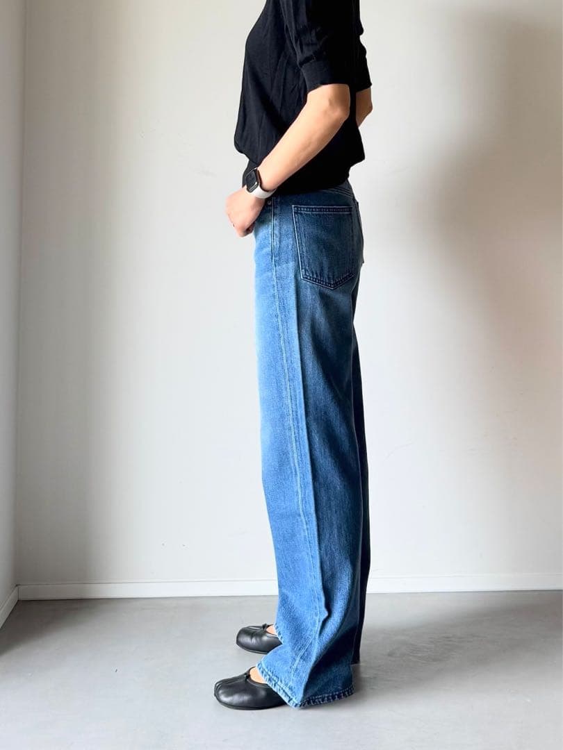 【新品タグ付】woadblue×坪田あさみ SALUU デニムパンツ24