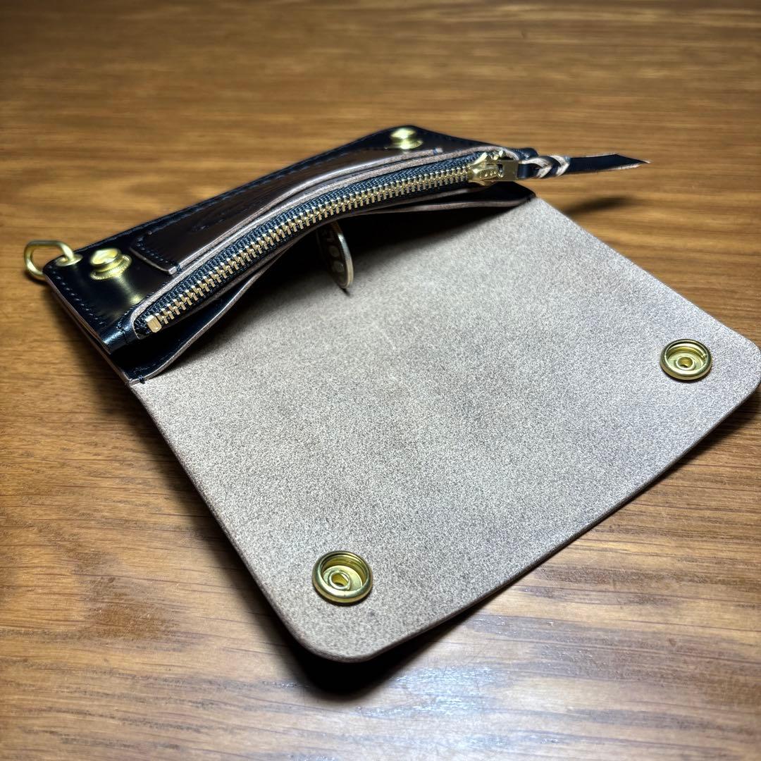 トラッカーウォレット HORWEEN社 クロムエクセル　ミドル　2層タイプ