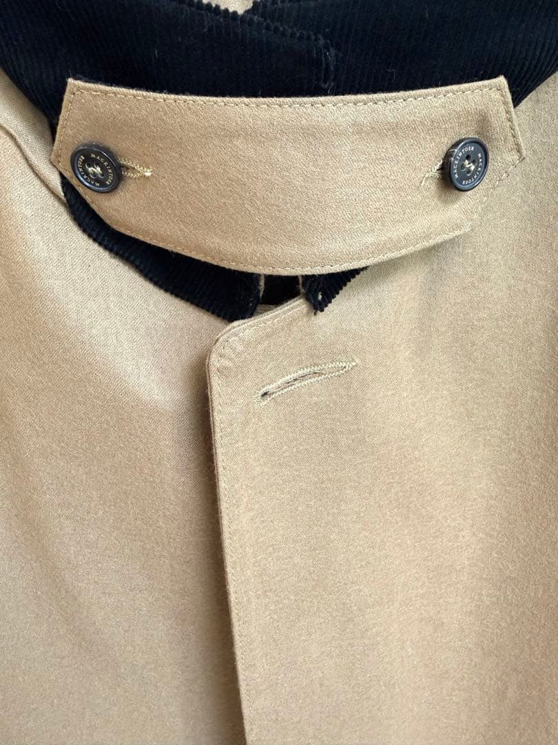 MACKINTOSH×FOX BROTHERS ゴム引きステンカラーコート38
