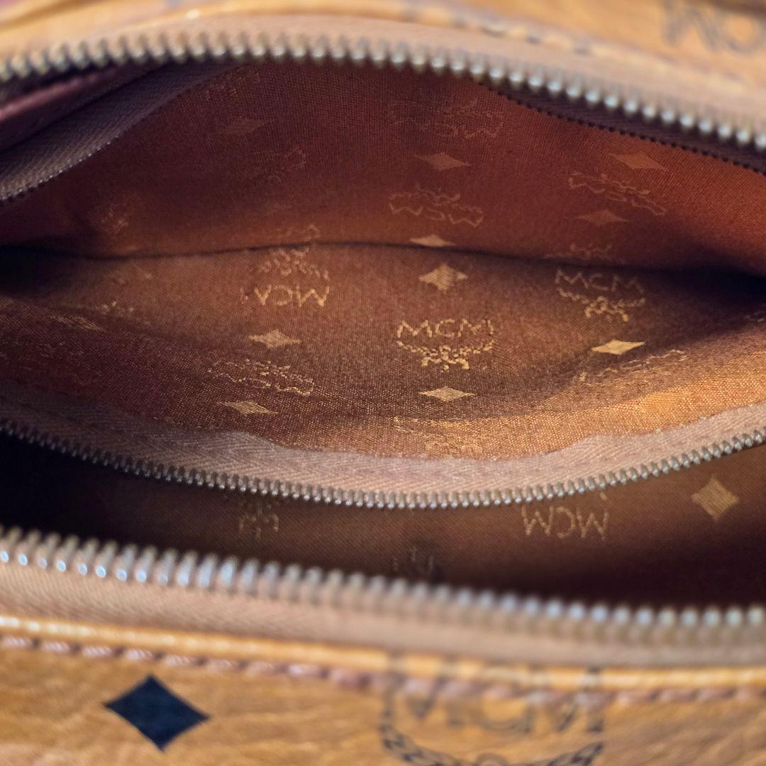 エムシーエム　MCM　ミニボストンバッグ　ハンドバッグ　ヴィセトス柄　鑑定書付き