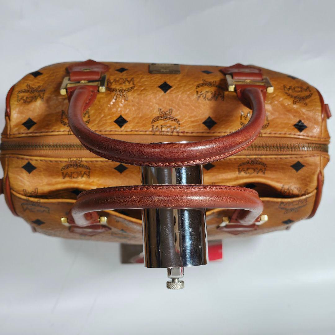 エムシーエム　MCM　ミニボストンバッグ　ハンドバッグ　ヴィセトス柄　鑑定書付き