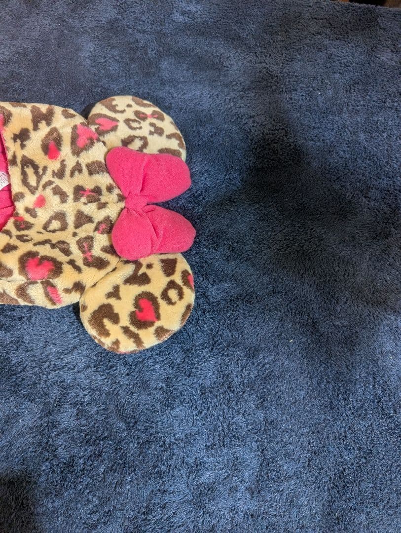 葵　ディズニー　ミニー　マフラーキャップ　ファンキャップ　ヒョウ柄