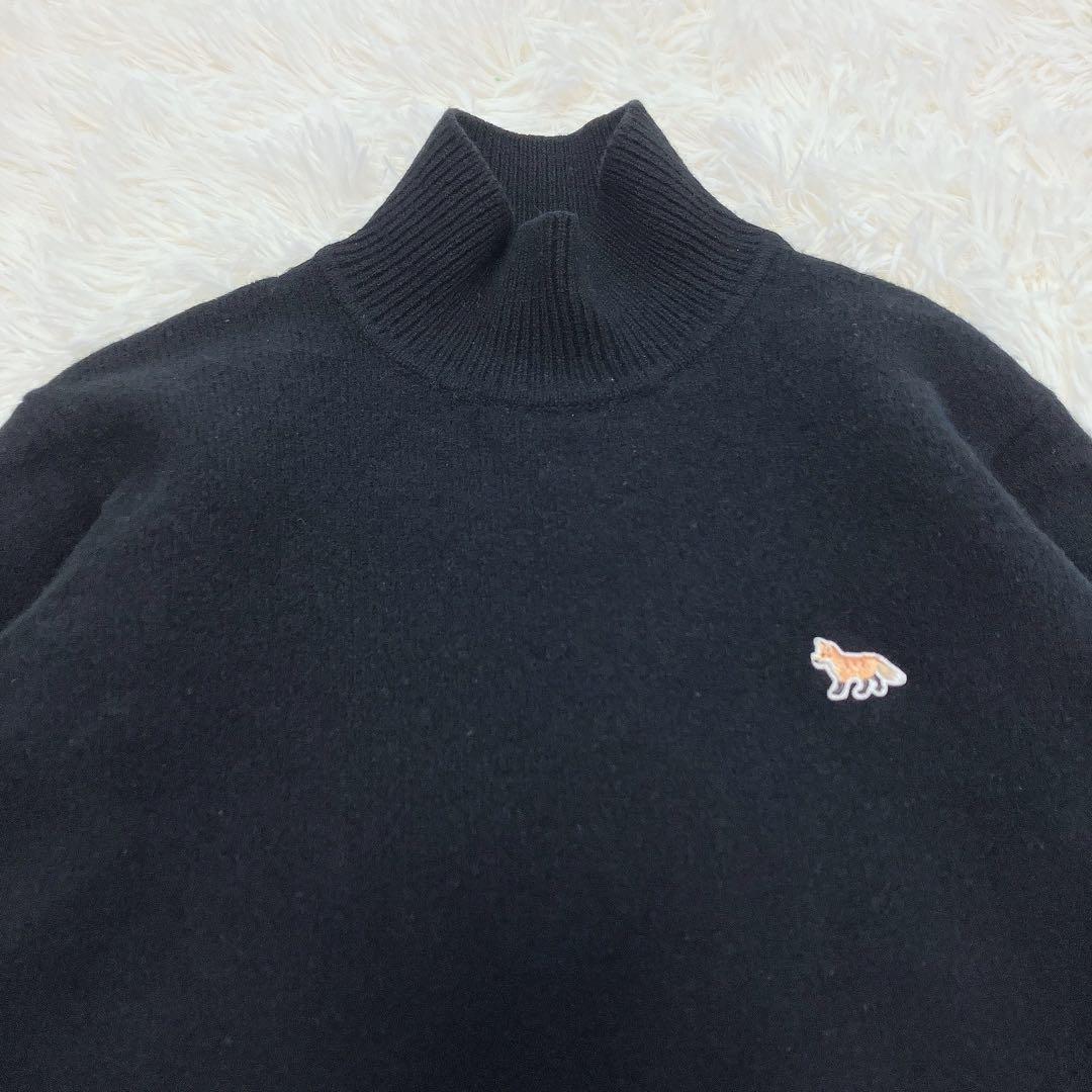 メゾンキツネ 22FW ベイビーフォックス パッチ レディース ニット ブラック