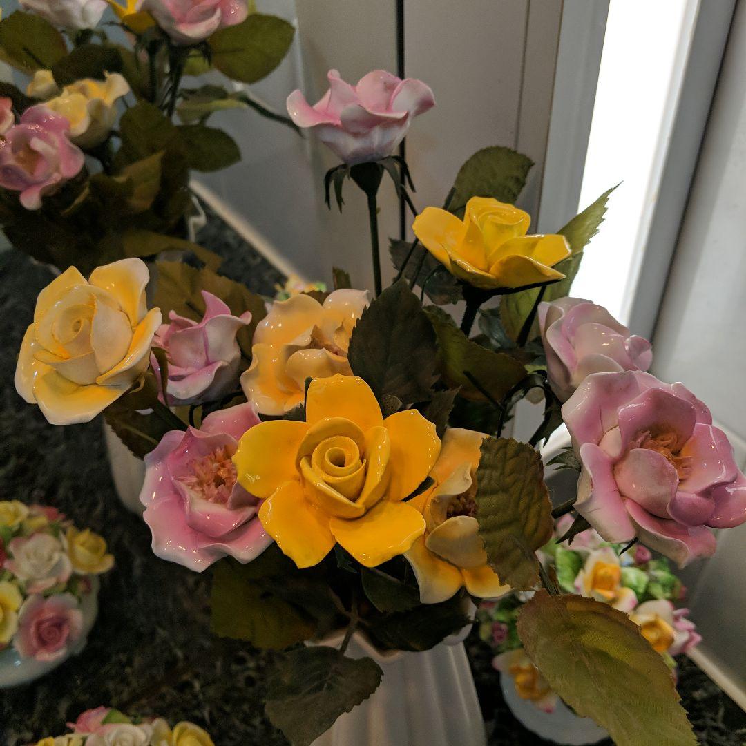 英国製陶花バラ　 STRATFORD 8本＋ロイヤルダルトン2本
