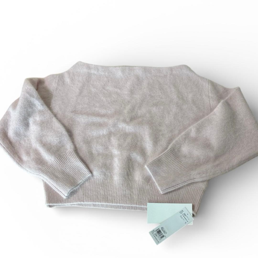 新品タグ付✨完売品 FRAY I.D フォックスカシミアオフショルニット ピンク
