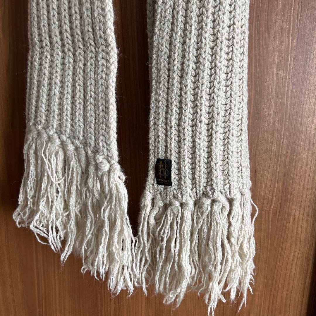 期間限定価格‼️美品❗️【バトナー】フリンジマフラー　ワイド