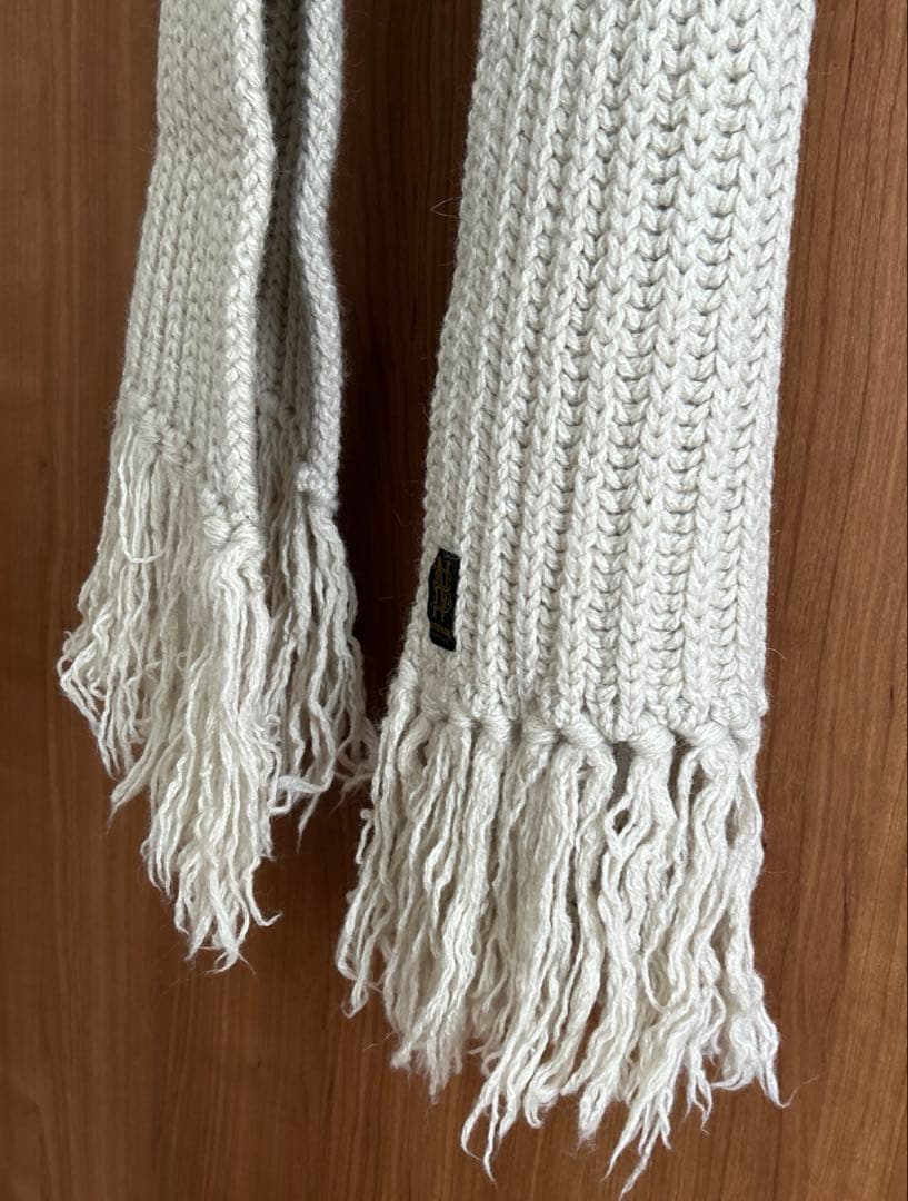 期間限定価格‼️美品❗️【バトナー】フリンジマフラー　ワイド