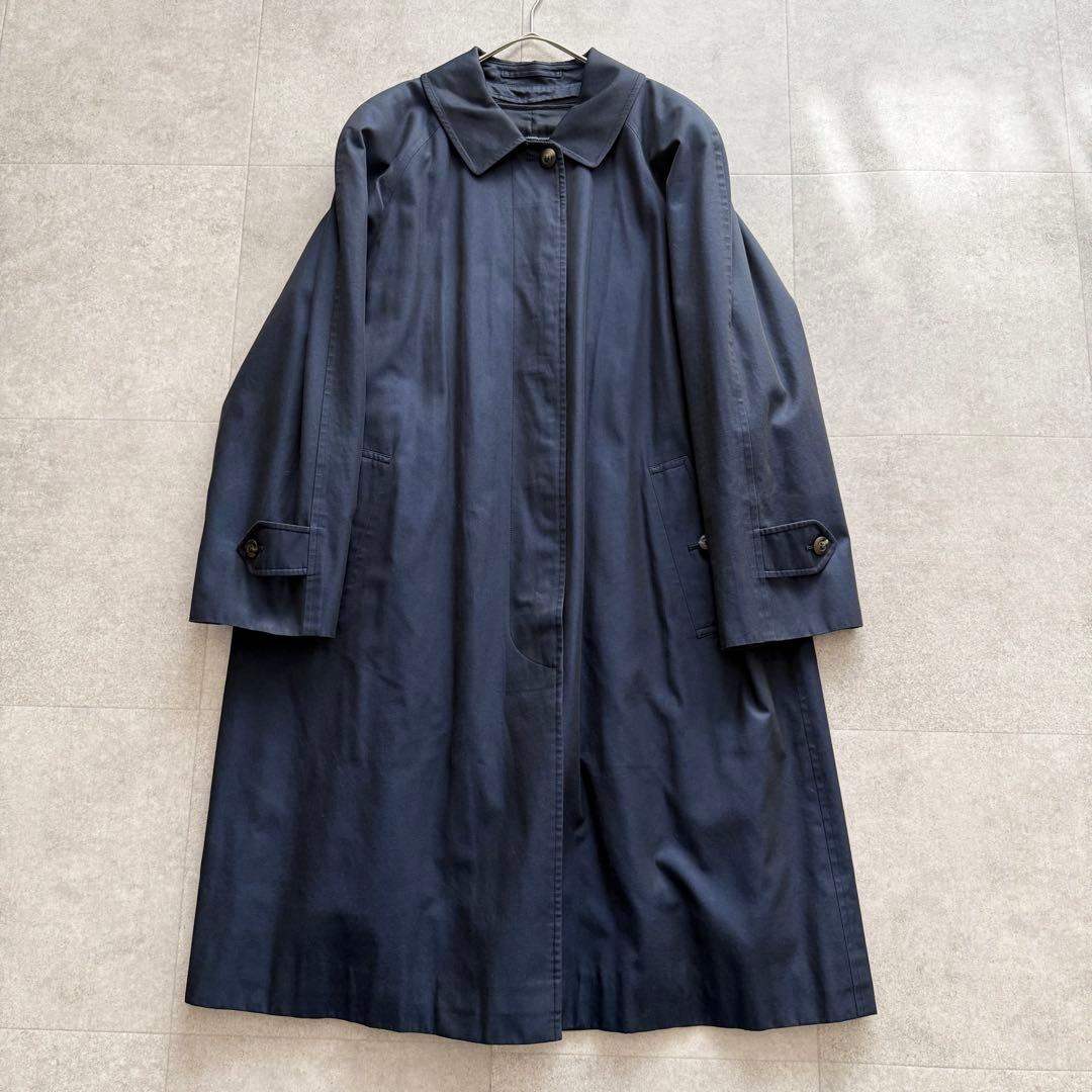 バーバリーズ　ロングコート　玉虫色　紺　ノバチェック　ライナー　2way