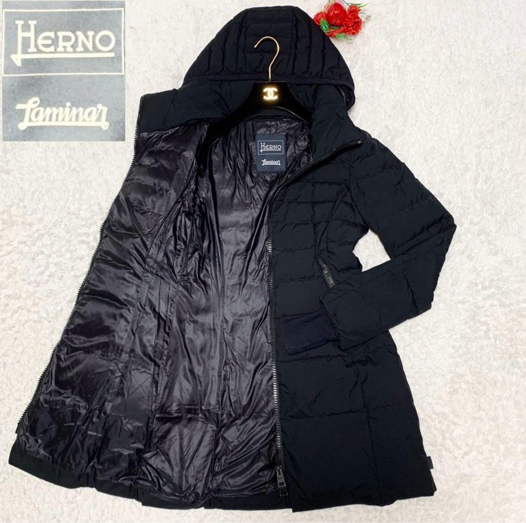 HERNO ヘルノ LAMINAR WINDSTOPPER ダウンコート 黒
