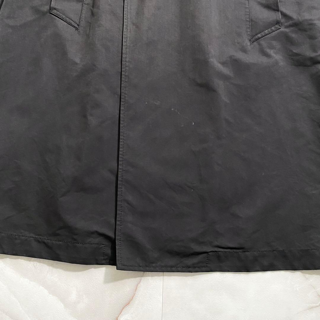 B17813 ザリラクス 18AW テックダブルチェスターコート 黒 48