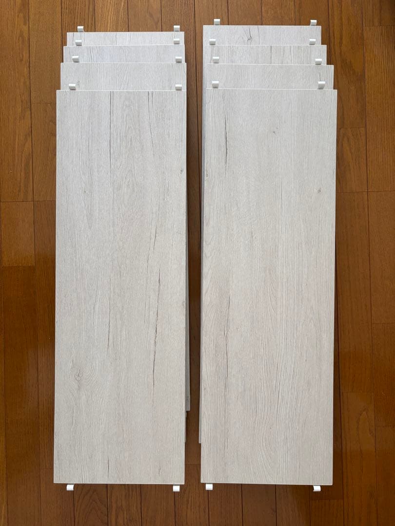 ニトリ　Nポルダ専用　追加棚板8枚セット(幅80cm用 ホワイトウォッシュ)