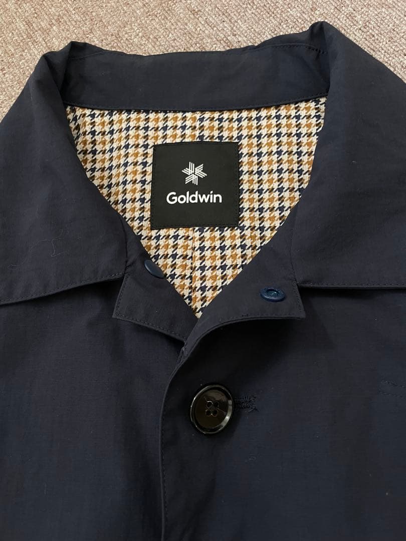 GOLDWIN ネイビー ステンカラースプリングコート