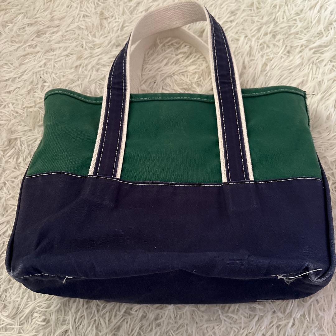 ビームス　L.L.Bean ボート&トート 別注 ネイビー グリーン M