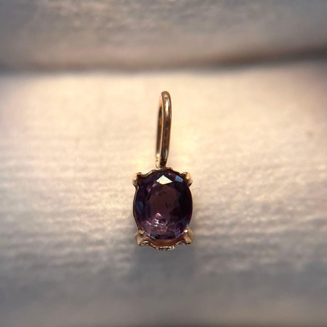 三大希少石♡アレキサンドライトのK10ペンダントトップ