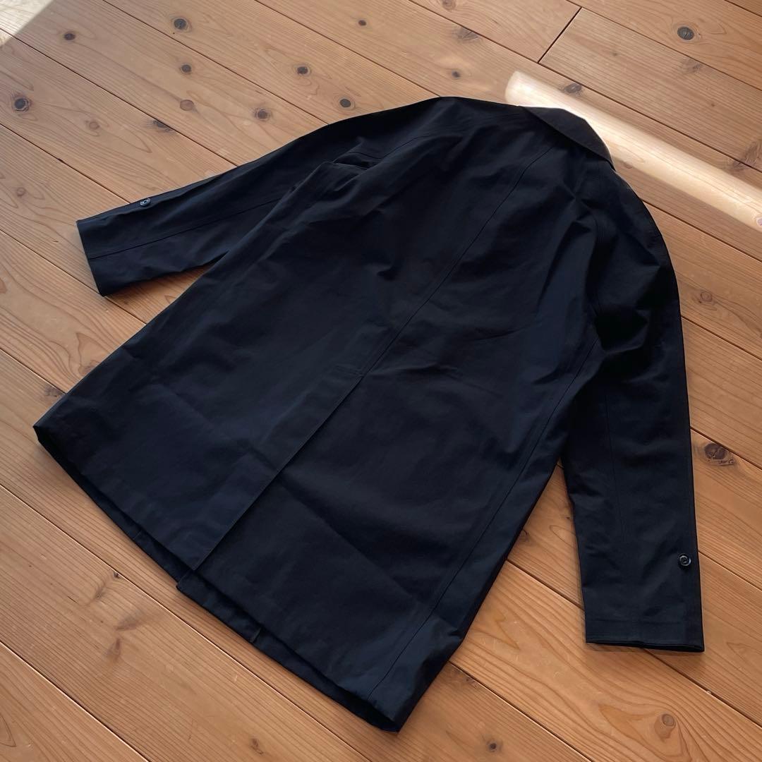 新品 ナナミカ 黒 ゴアテックス ステンカラーコートL相当