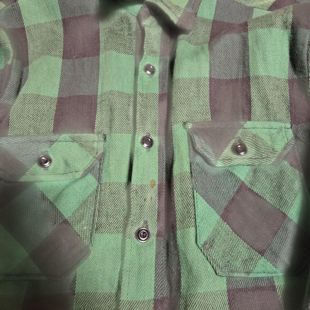 80年代　Frostproof　フロストプルーフ　ネルシャツ　キルティング　古着