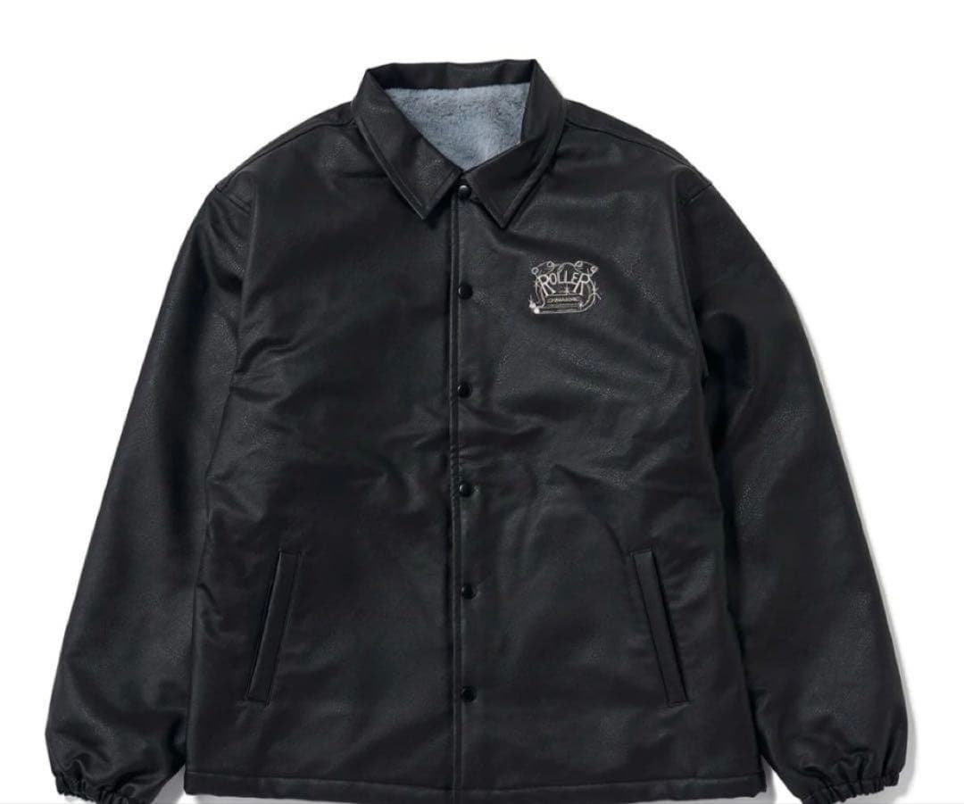 ジャケット・アウター ROLLER FAKE LEATHER COACH JACKET