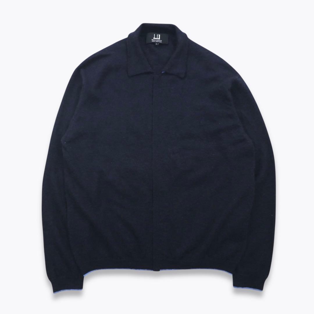 【希少】DUNHILL カシミヤ ジップアップニットブルゾン カーディガン L