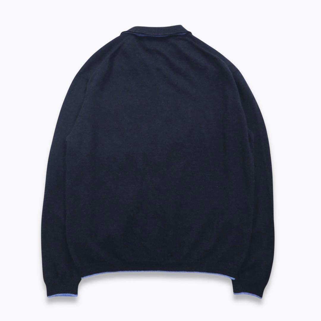 【希少】DUNHILL カシミヤ ジップアップニットブルゾン カーディガン L