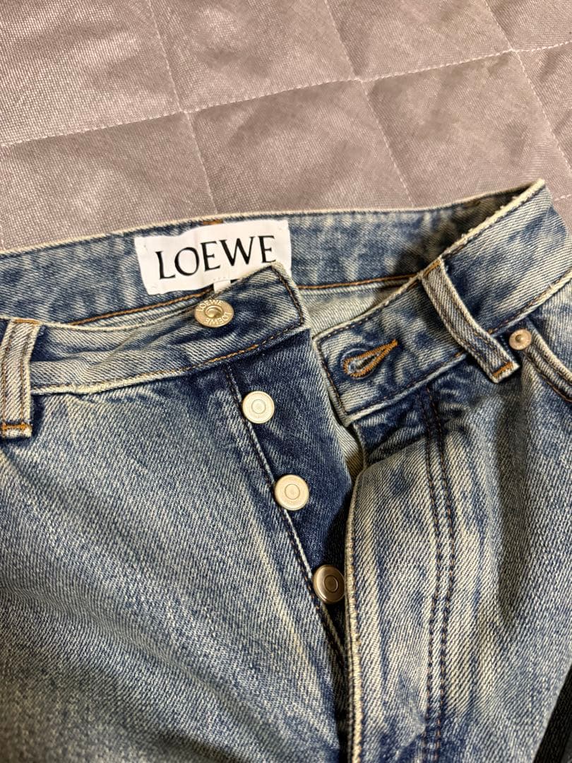 「shima 」LOEWE ハイウエスト ワイドレッグ デニム