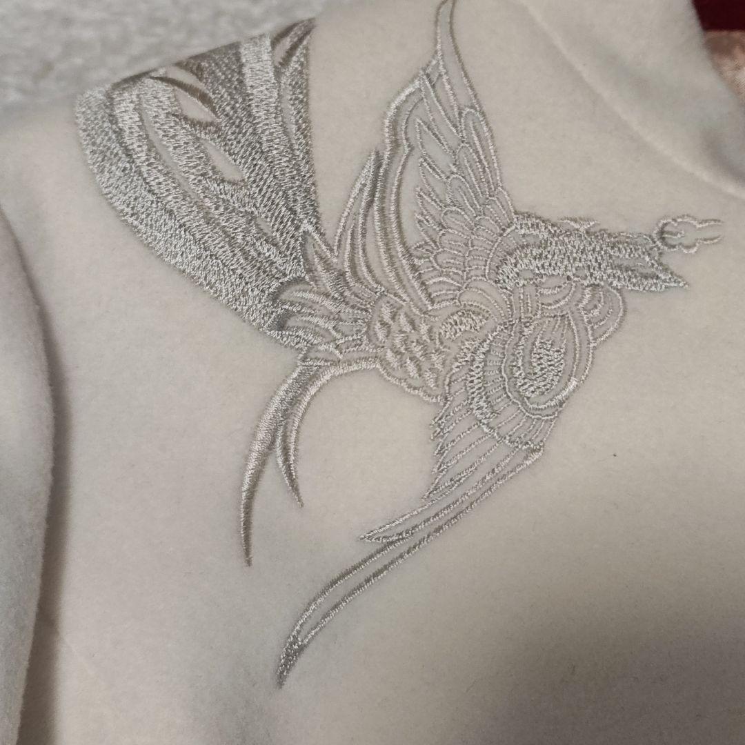 VIVIENNE TAM ヴィヴィアンタム 刺繍入りロングコート　白　サイズ2