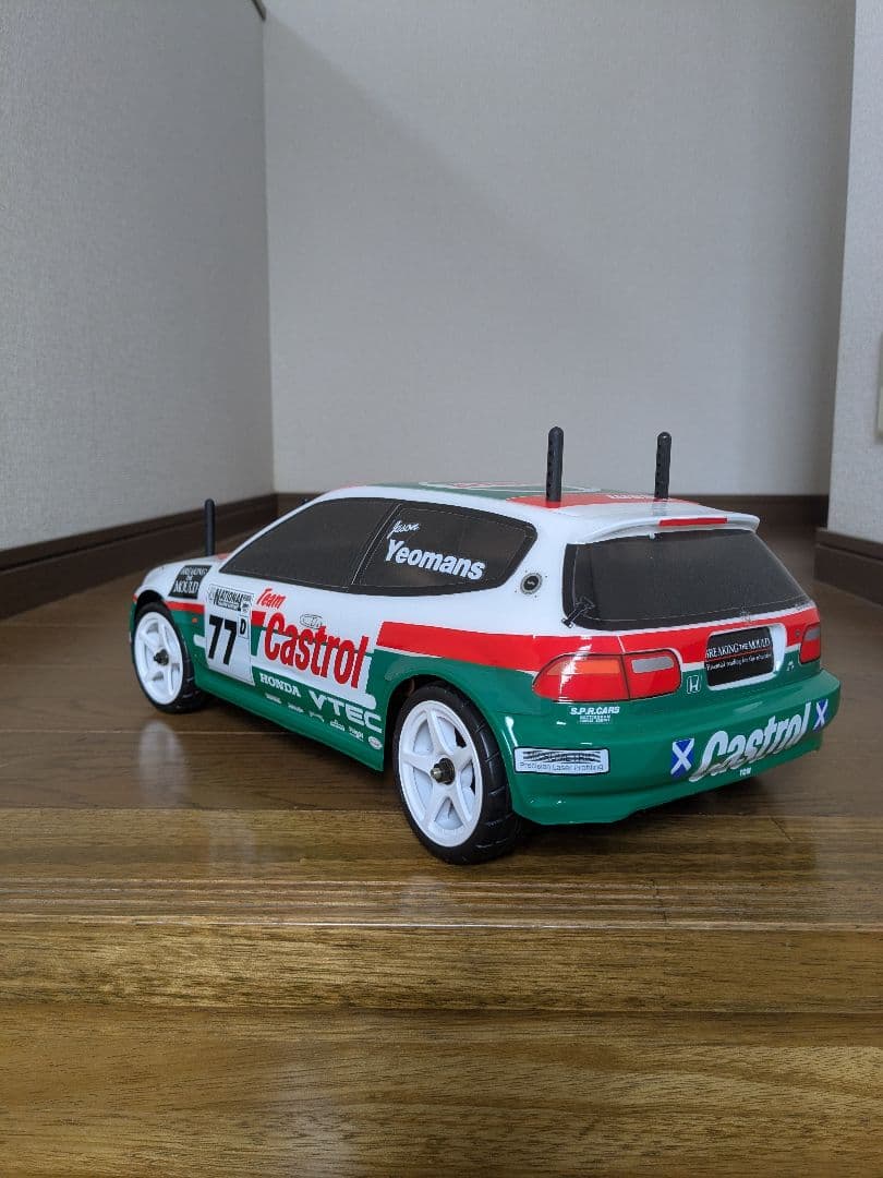 タミヤ カストロール HONDA シビック VTi (FF03) サーボ付