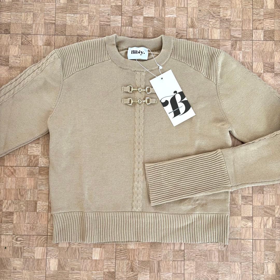 タグ付き新品 bibiy LINA CASHMERE KNIT ニット ベージュ