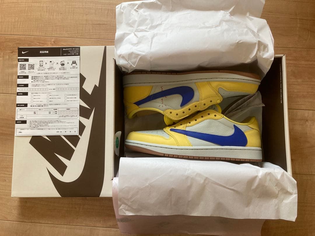 R*O様 Travis Scott canary Air Jordan1 Low
