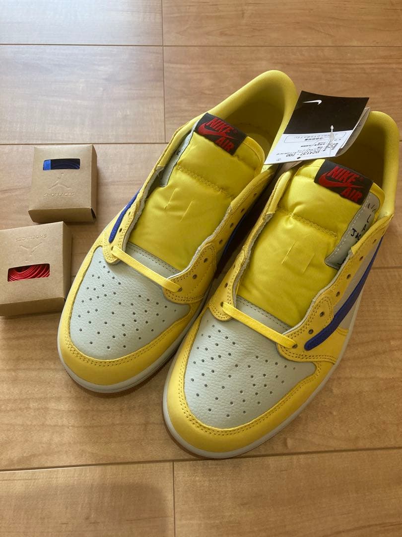R*O様 Travis Scott canary Air Jordan1 Low