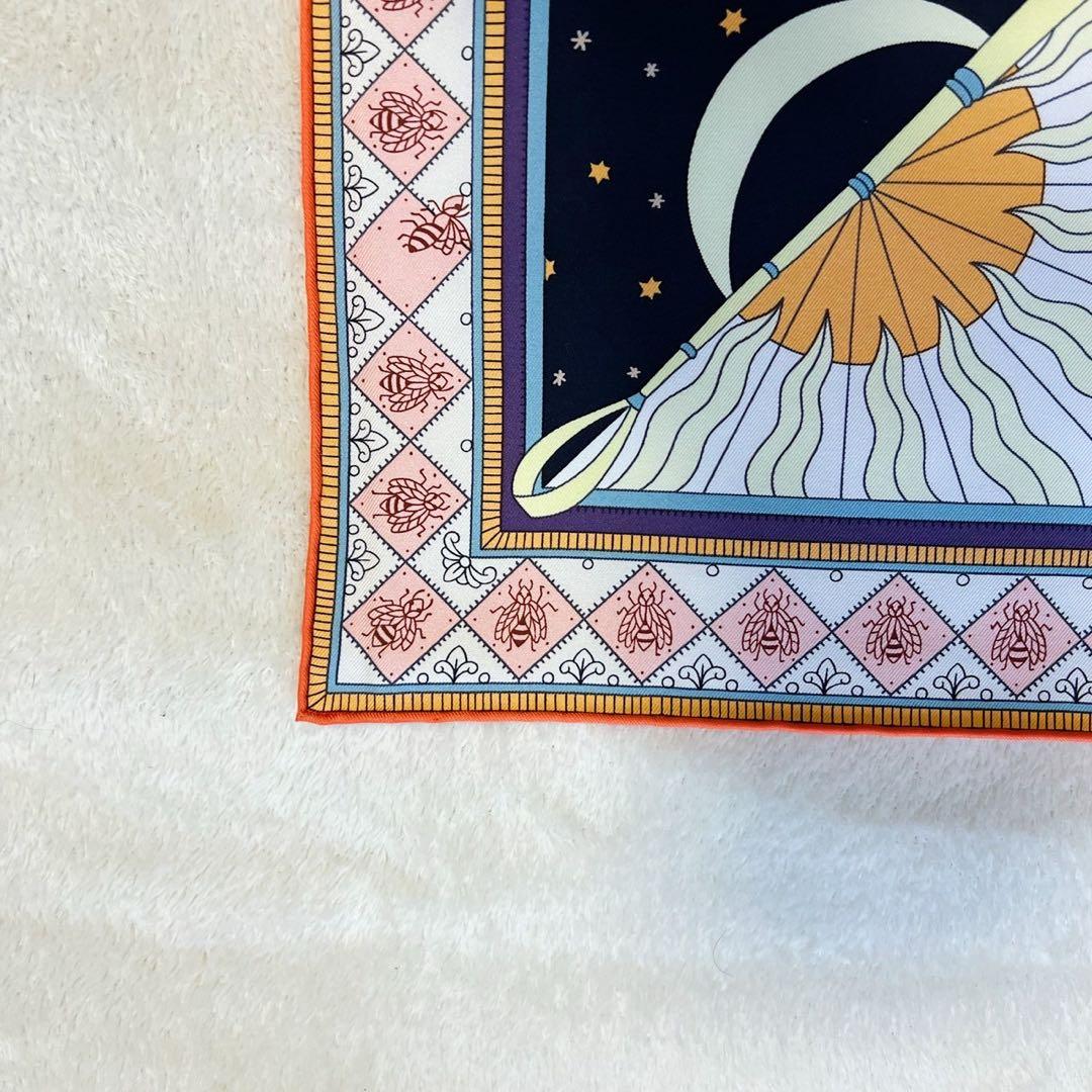 未使用タグ付　エルメス HERMES カレ90　オブジェ・ドゥ・キュリオジテ