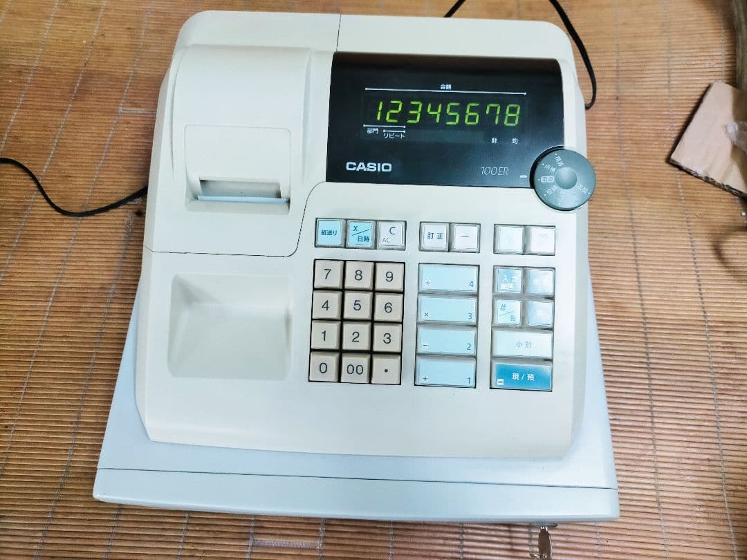カシオレジスター　100ER　簡単便利特殊　送料込　365288